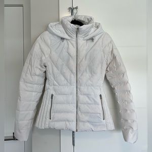 Abercrombie & Fitch White Down Insulated Winter Puffer Jacket